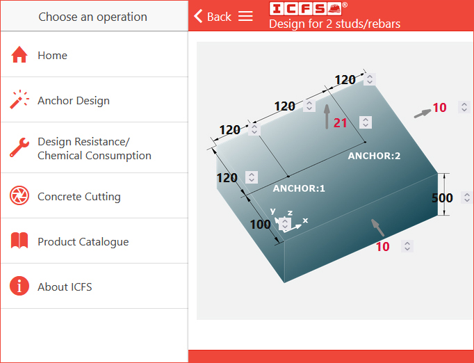 ICFS Chemical Anchor / Rebar Design