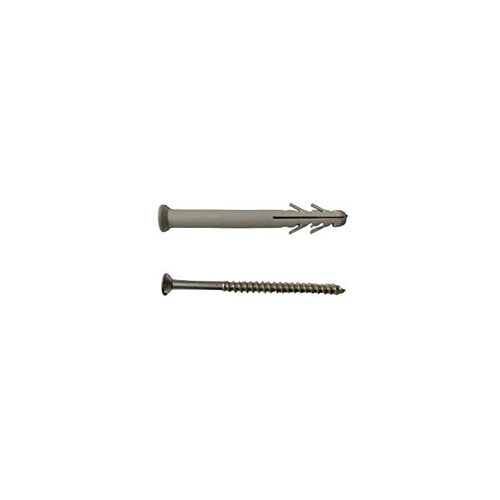 ICFS Plastic Plug PVC 8 x 80 mm Pack of 100